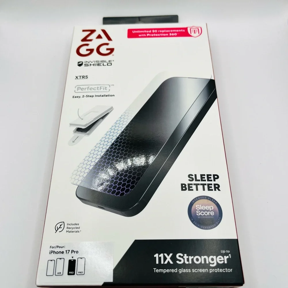 NWT ZAGG InvisibleShield XTR5 Screen Protector 11X Stronger for iPhone 17 Pro